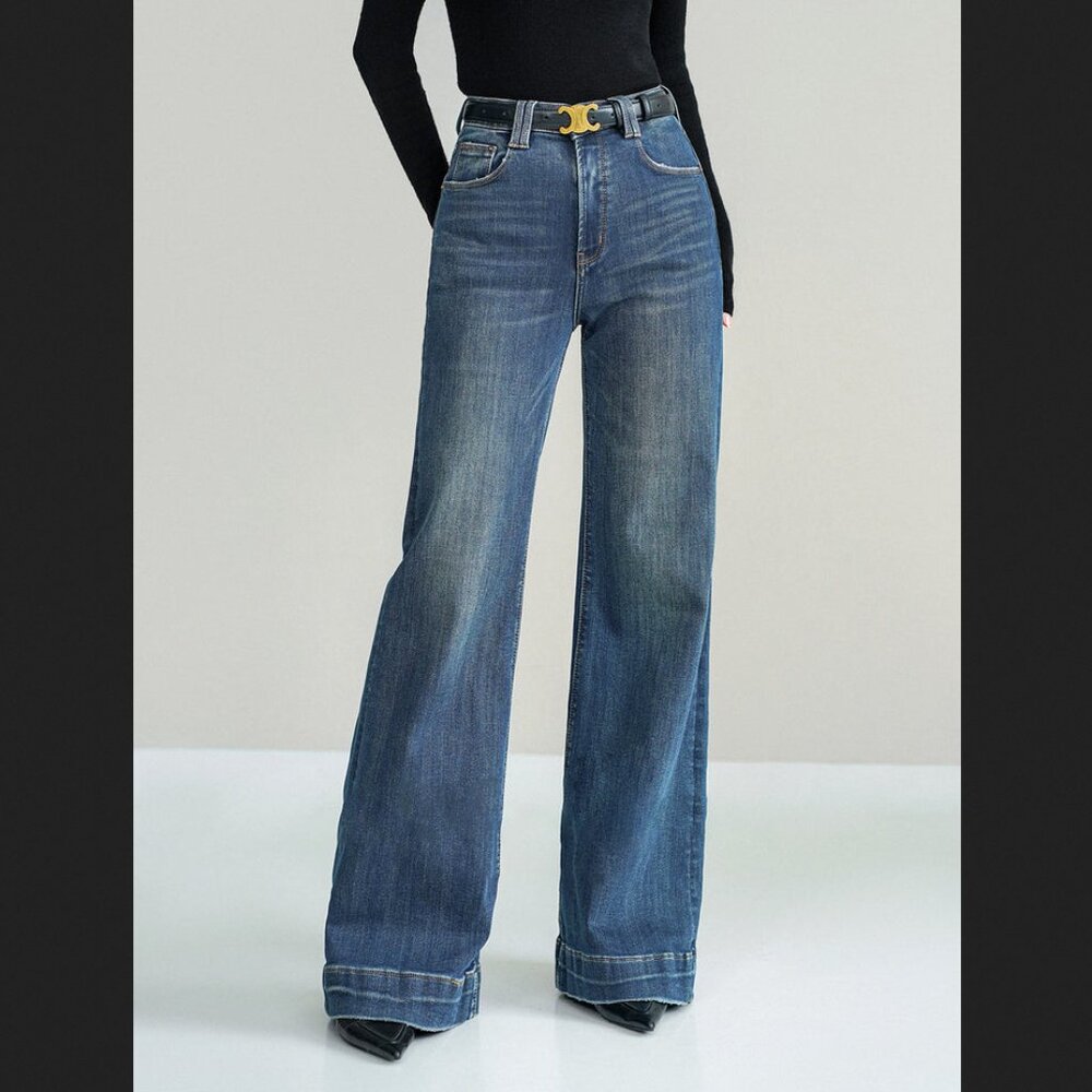 Commense Medium Blue Mid Waist Bootcut Denim Jeans NEW NWT Coastal Cowgirl